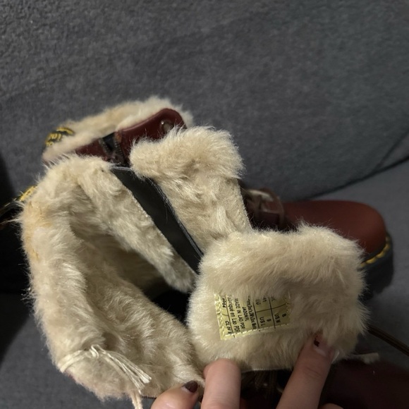 Dr. Martens Brown Combat Boots with Air-Cushioned Soles - Picture 3 of 6